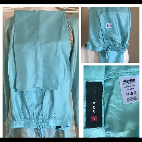 ❗️SOLD❗️3p 💯pure silk,indian pakistani - Picture 8 of 8